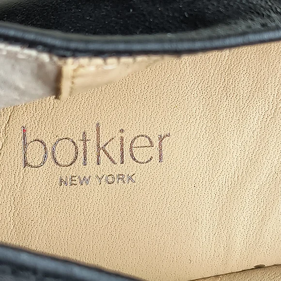 Botkier Mason Black Leather Ballet Flats 9 Fit True To Size Zipper Welt Detail